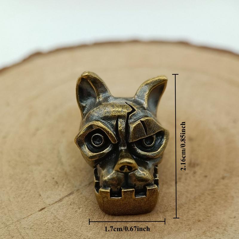 Bulldog Head Brass Knife Bead  - đánh giá và giá Edc Carry Kit