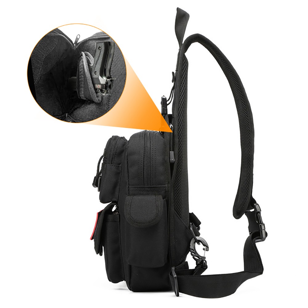 Concealed Carry Pistol Gun Bag - đánh giá và giá Edc Concealed Carry Sling Bag