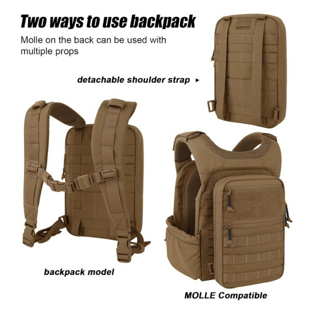 Tactical MOLLE Backpack Waterp - đánh giá và giá Edc Carry Kit